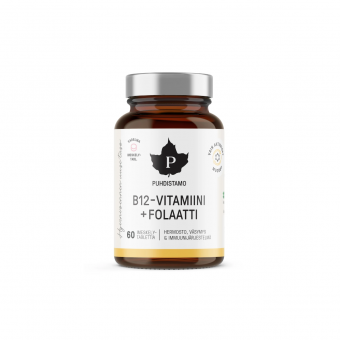 B12-vitamin + Folat - 60 sugtabletter