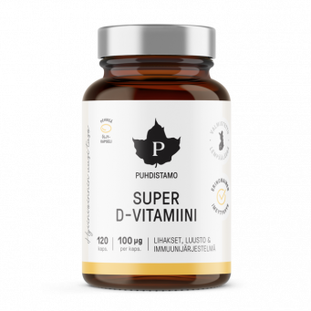 Super D-vitamiini - 120 kaps